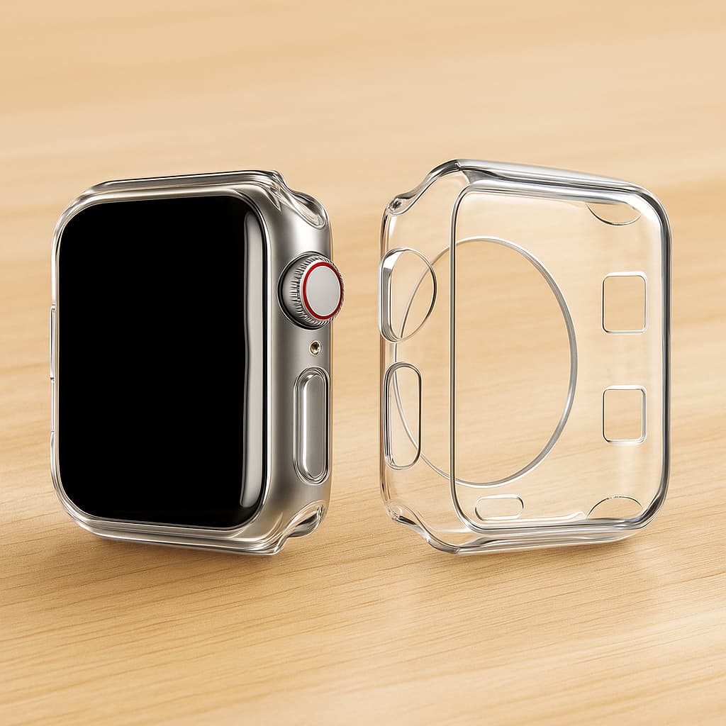 Capa Case Silicone Bumper Proteção 180° p/ Iwo 12 13 Apple Watch 38 40 42 44 45  49