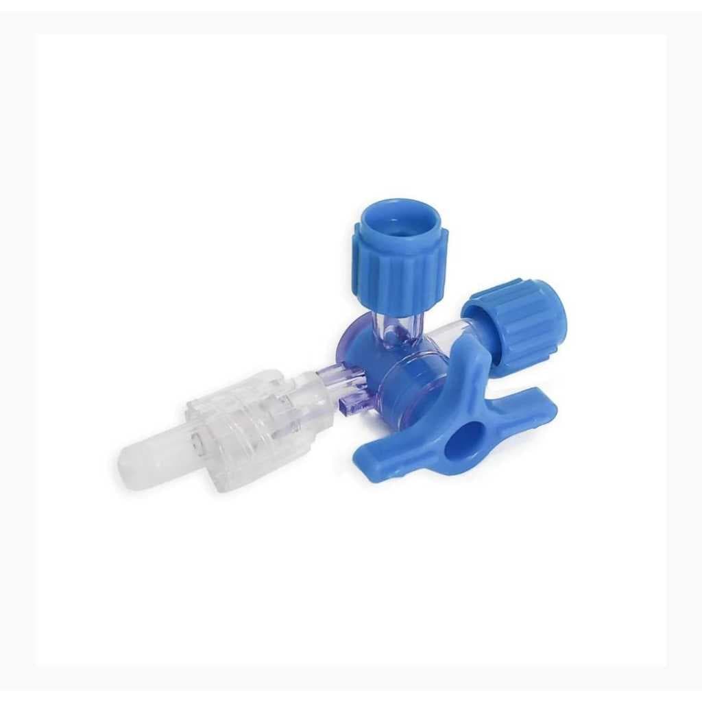 Torneira 3 Vias Lipidio Resistente, Medix - Kit com 10 Unidades