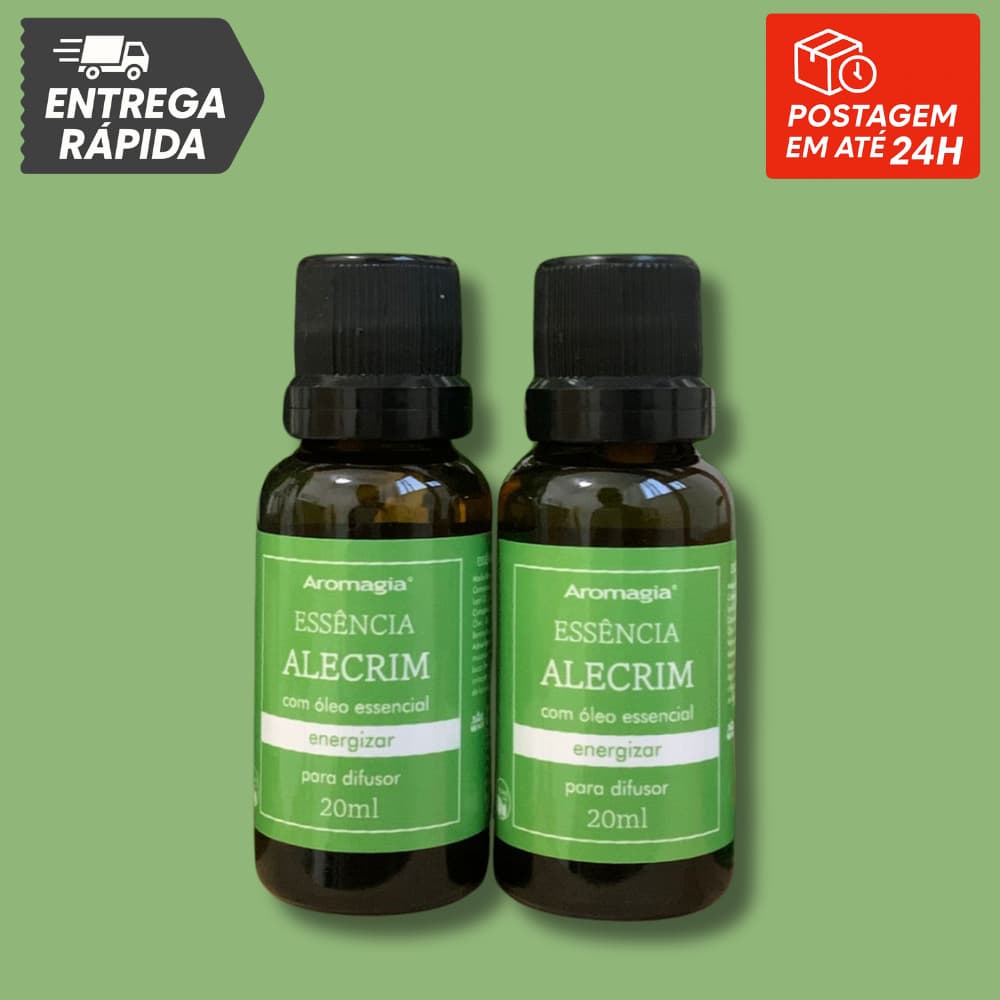 Essência ALECRIM Aromagia 20ml - Kit com 2 unidades WNF