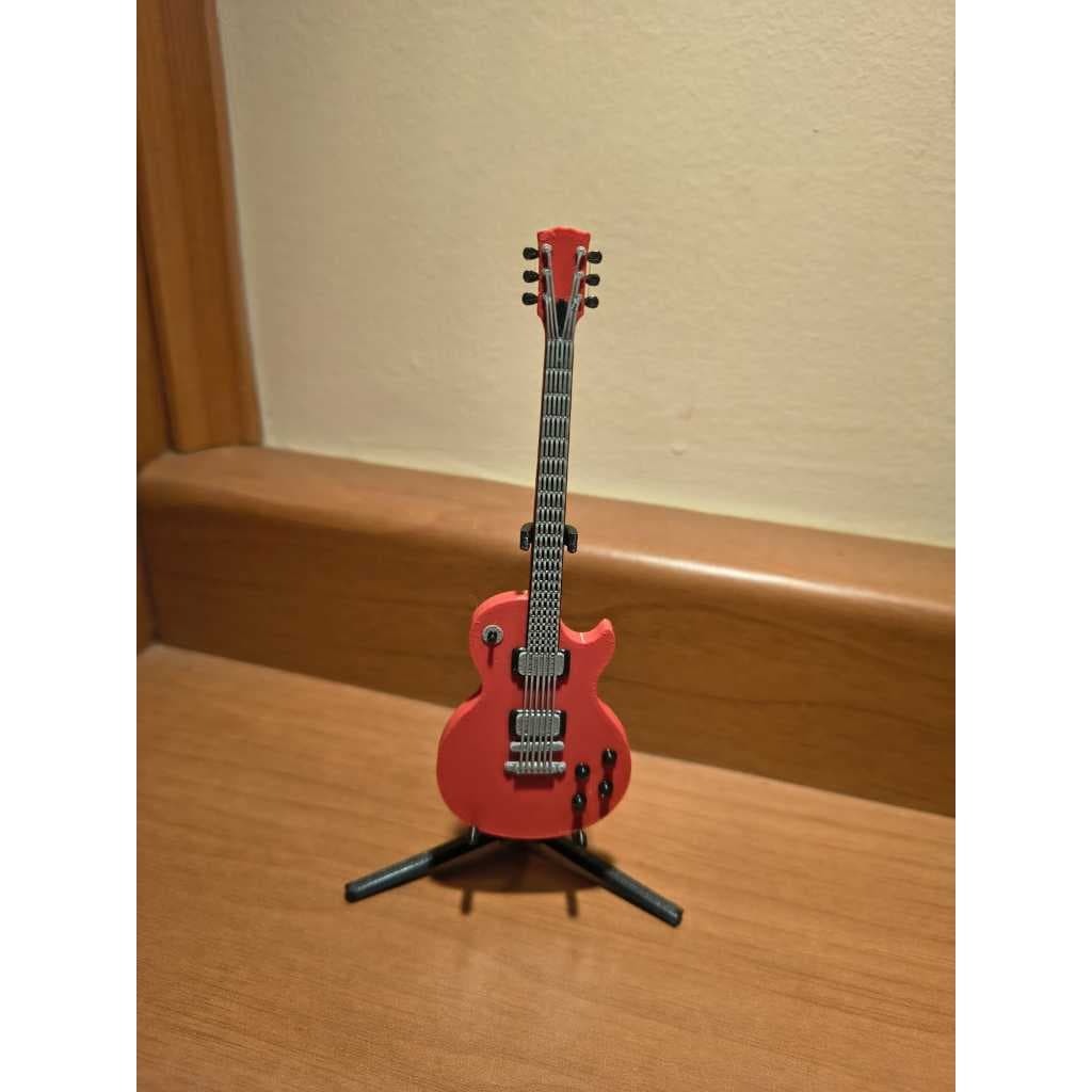 Miniaturas de Guitarras - Les Paul Standard e diversos modelos, cores, tripé - Presente Dia dos Pais