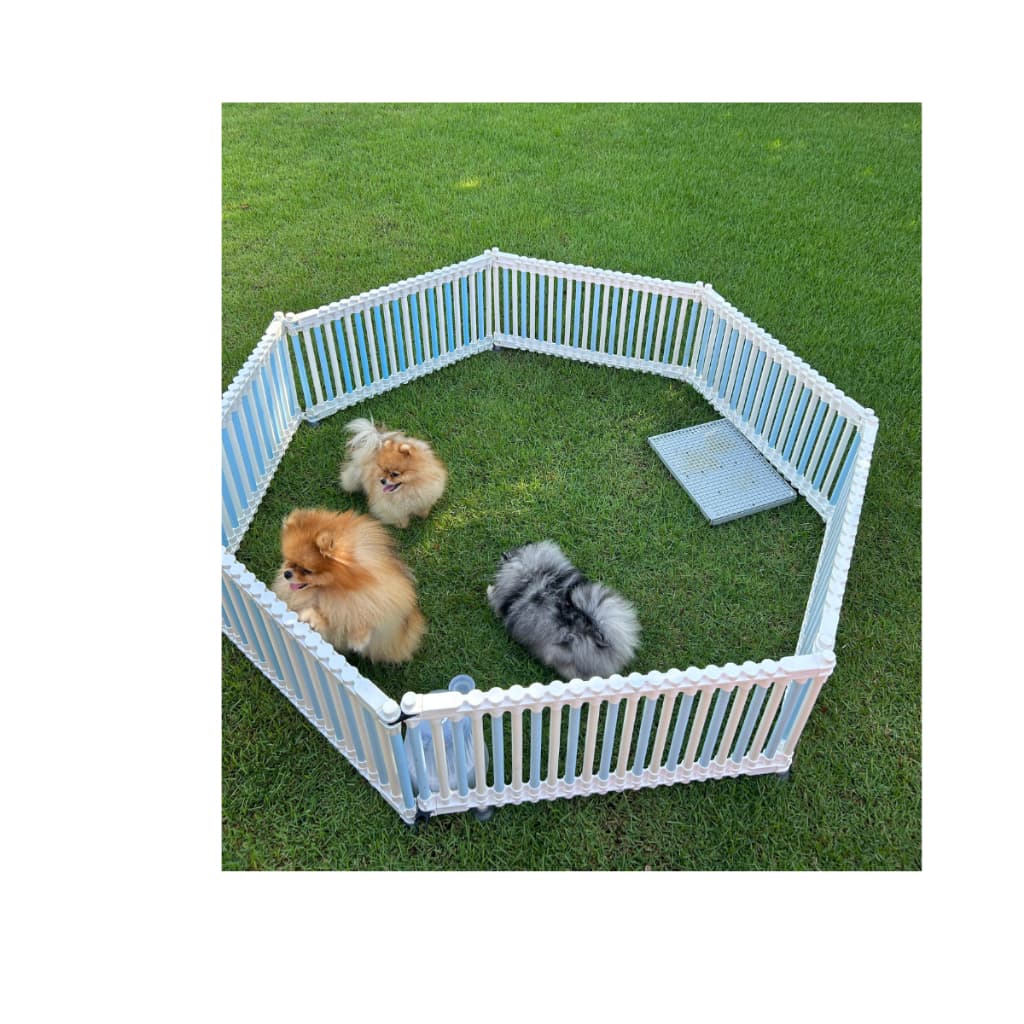 Kit 4 lados cercado cercadinho para pets 40cm de altura 78cm de comprimento lindo prático pvc durável premium