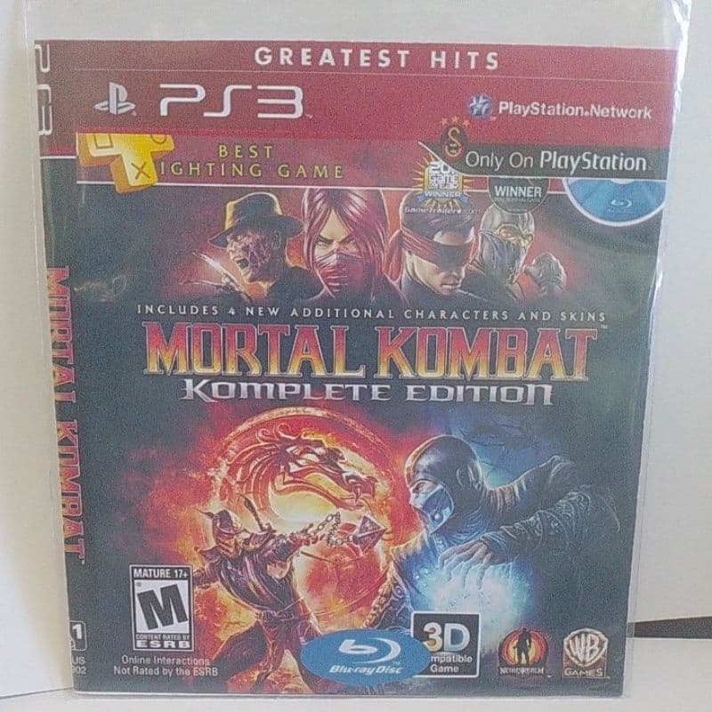 dvd mortal Kombat jogo mídia física ps3