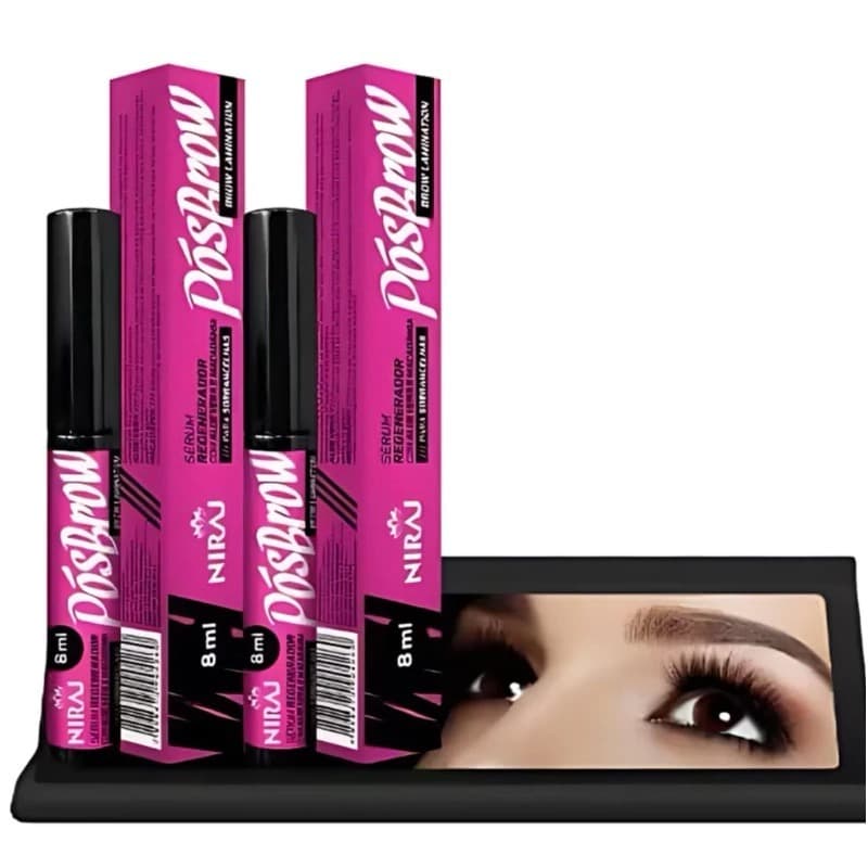 Sérum Pós Brow Niraj Regenerador Rosa Com Aloe Vera e Macadâmia 8ml