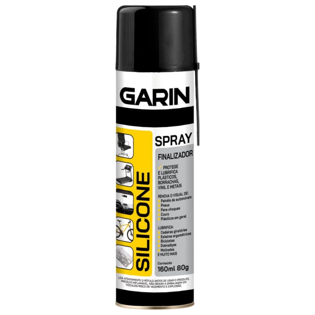 Lubrificante Silicone Spray Garin 160ml Multiuso