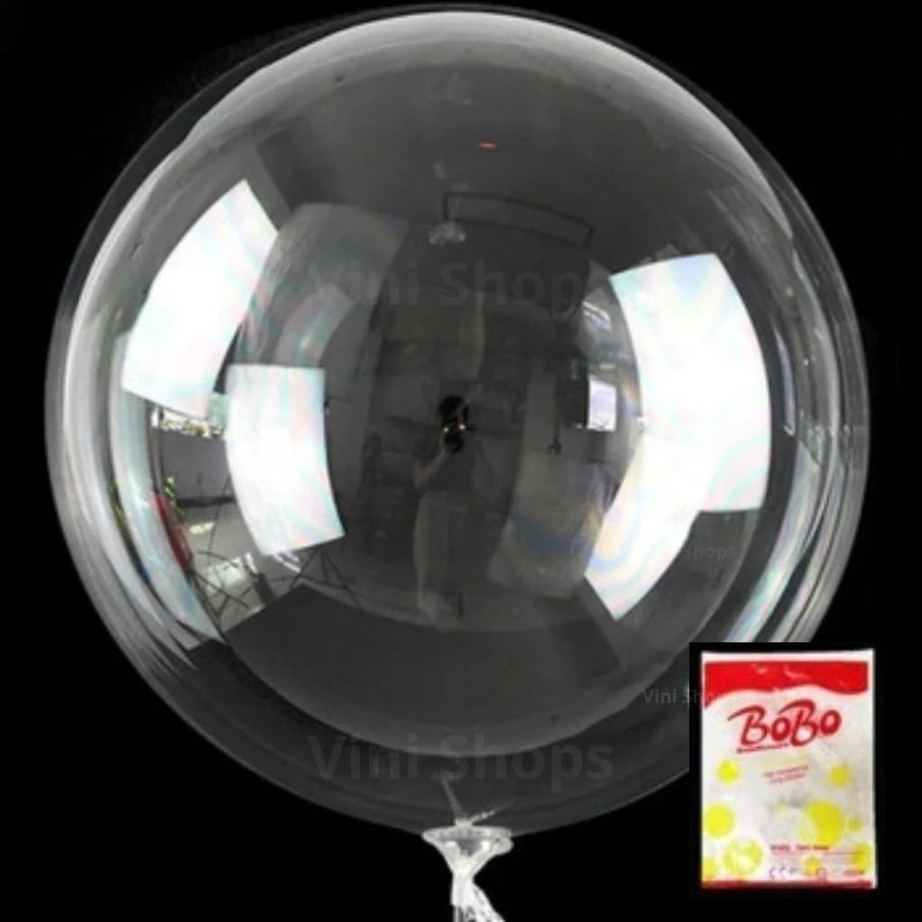 Balão Bubble Transparente 24 Polegadas 60cm Kits - Decoração Festas Enfeites Casamentos Aniversarios