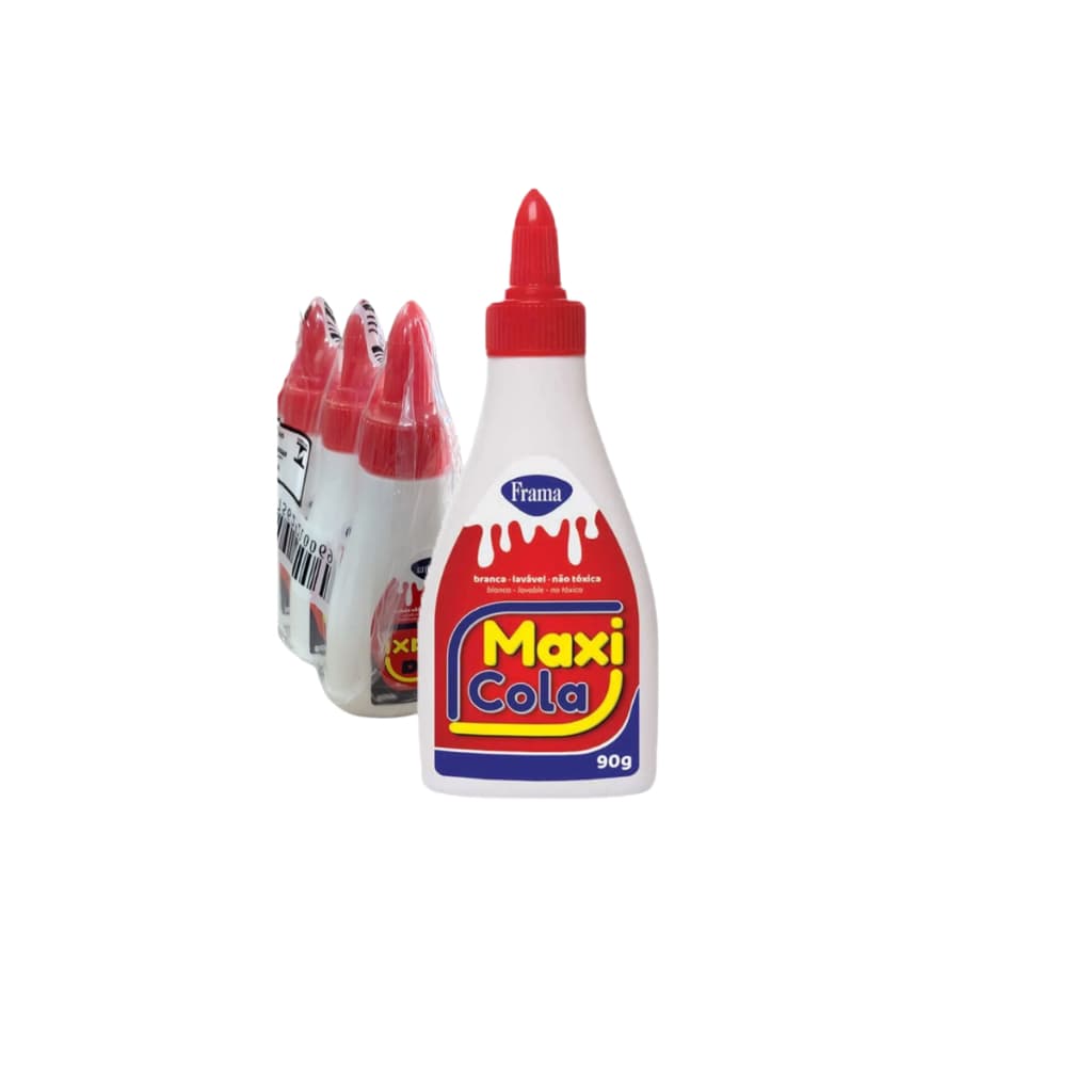 Kit com 3 Colas Escolares de 90g  – Cola Escolar Ideal para Papelaria Escola e Artes