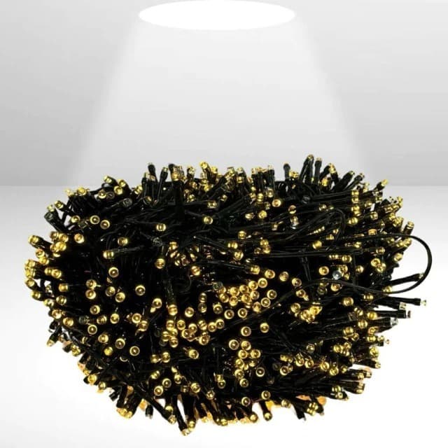 Pisca Fixo 1000 Lâmpadas Led com Strobo 90m - Fio Verde