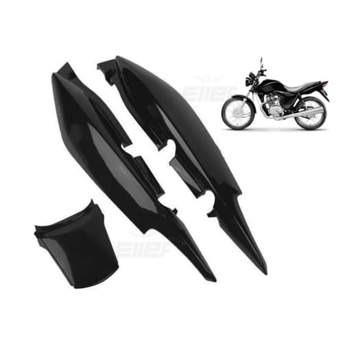 Rabeta traseira da Fan 125 2009 até 2013 preto Injetado