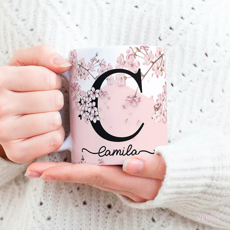 Caneca Porcelana Personalizada Cerejeira