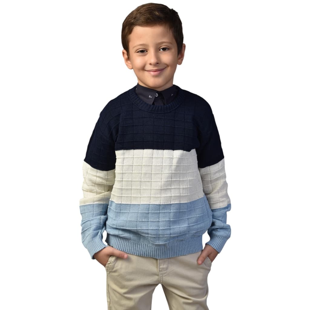 Suéter de lã Masculino Juvenil Outono Inverno Meninos