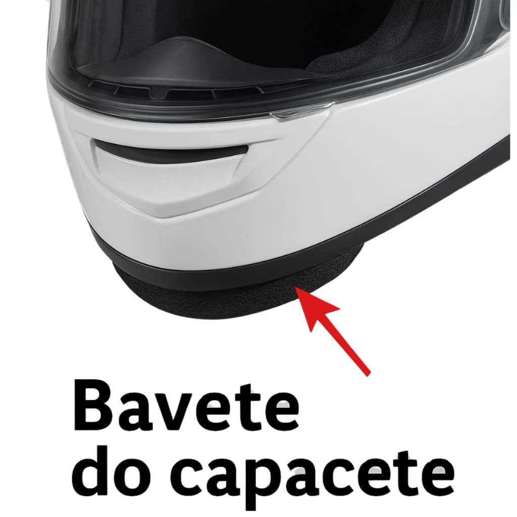 Bavete Aba Inferior Capacete Stealth Protetor de Queixo Reposição Produto Original Pro Tork