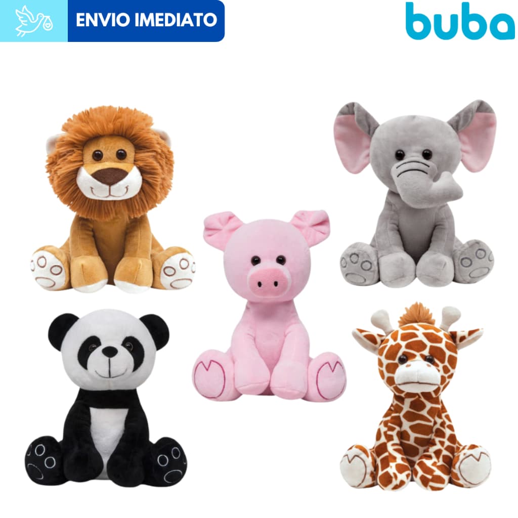 Pelúcia Para Bebê Buba Urso De Pelúcia Ursinho Antialérgico
