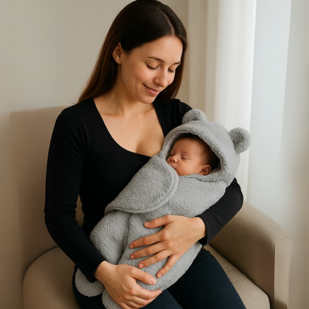 Saco de Dormir Bebê Cobertor Enroladinho Super Confortável e Prático Manta