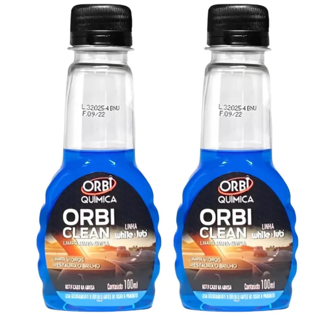 Kit 02 Limpa Parabrisa Orbi Clean De 100ml - Orbi Quimica