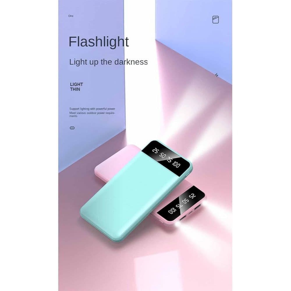 Power Bank Slim 10.000mAh com Lanterna