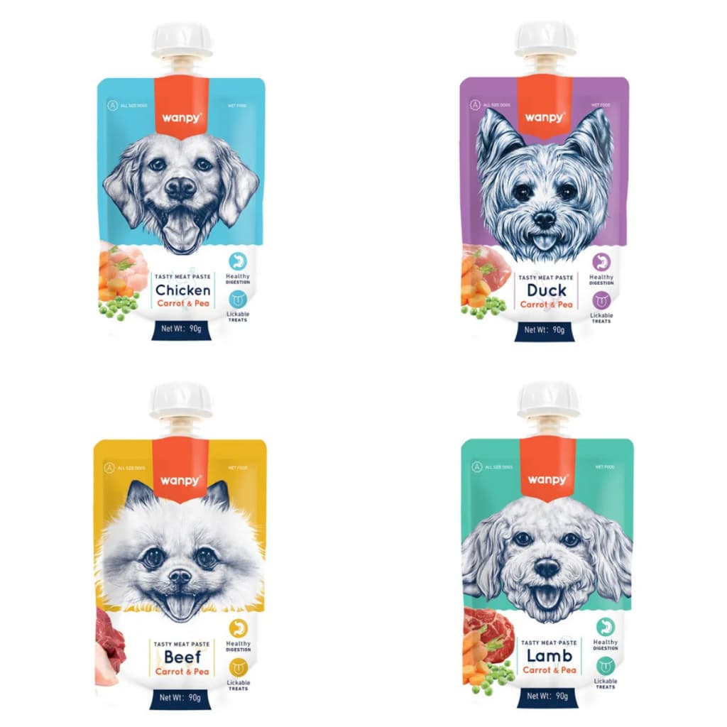 Petisco Para Cachorro Wanpy Creamy Sachê 90g