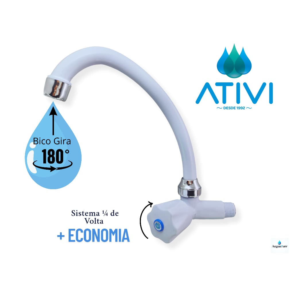 Torneira PP com Bica Móvel – Econômica, Resistente e Fácil de Instalar