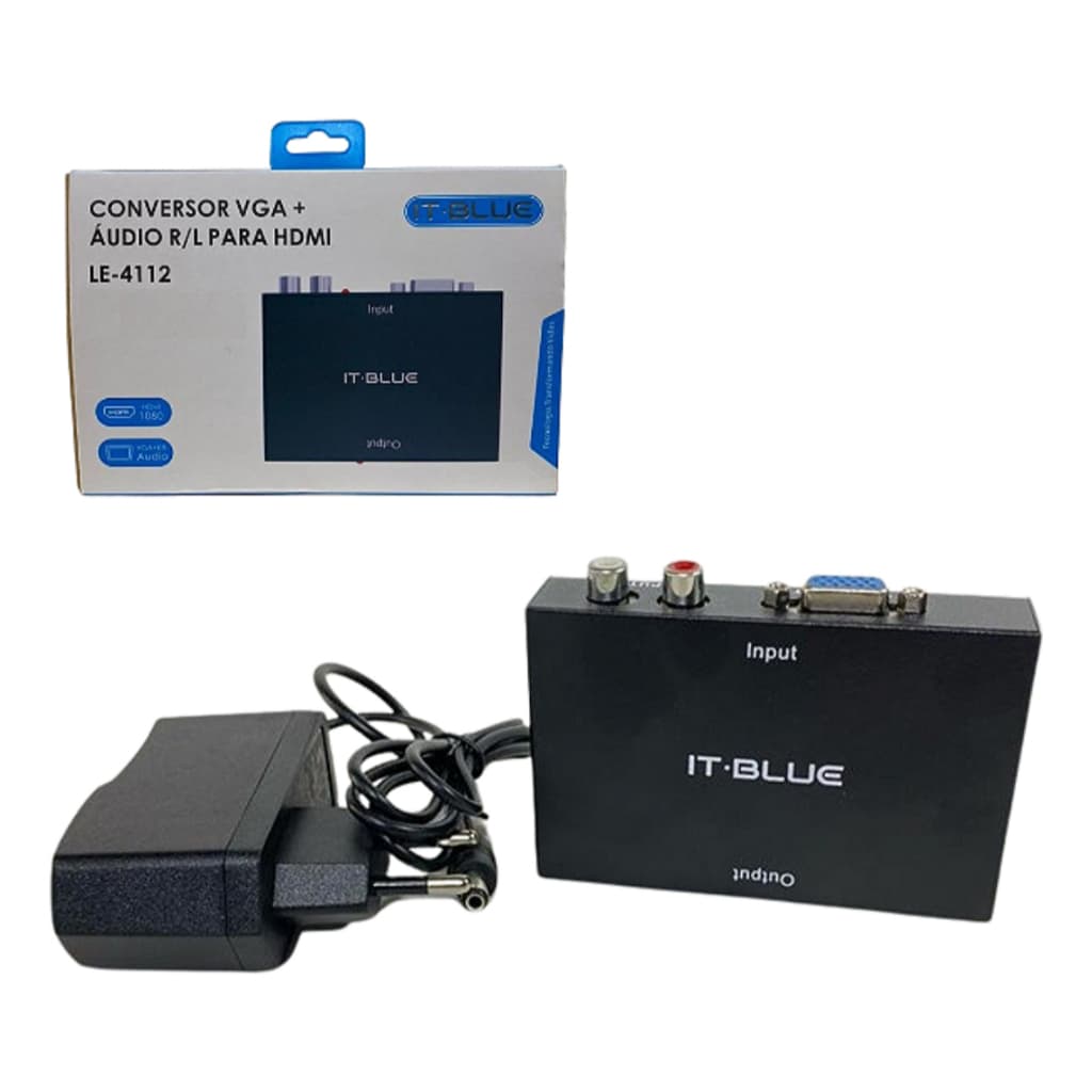 Conversor Vga Audio R/l Para Hdmi Le4112 Itblue