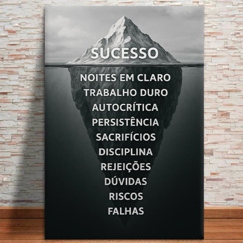 Quadro Decorativo Motivacional Sucesso Escritório MDF 3mm