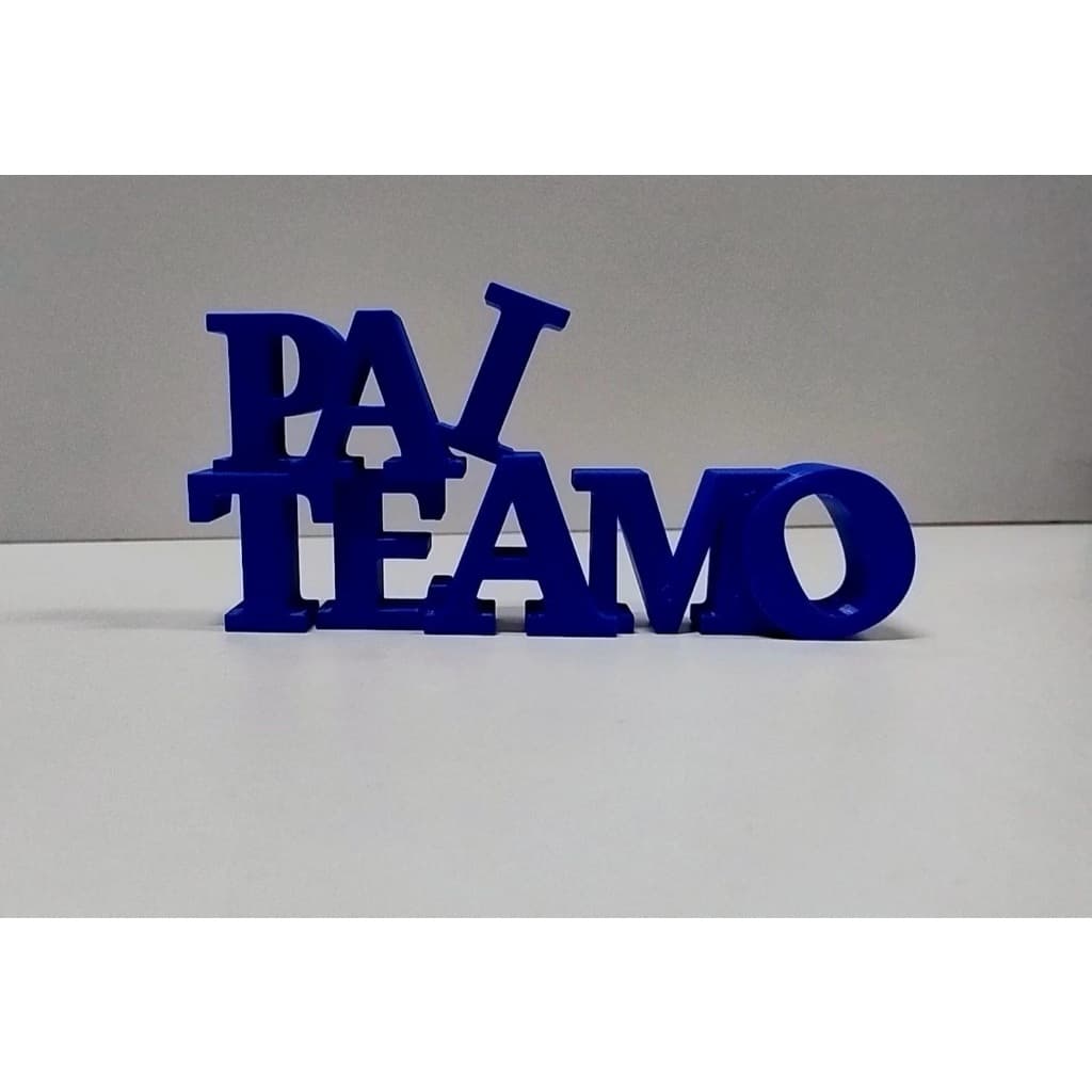 Letreiro Decorativo Escrito Pai Te Amo