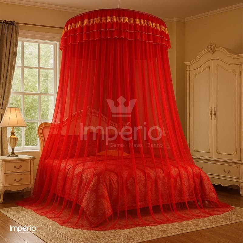 Mosquiteiro Teto Casal Gigante Com Elástico | Casal Queen Super King *Oferta