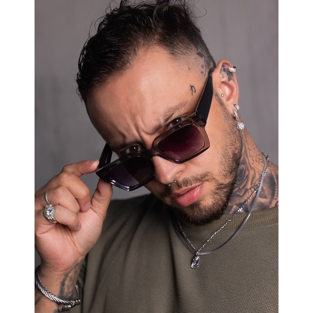 Oculos de Sol Quadrado Unissex com UV400 - Veneza