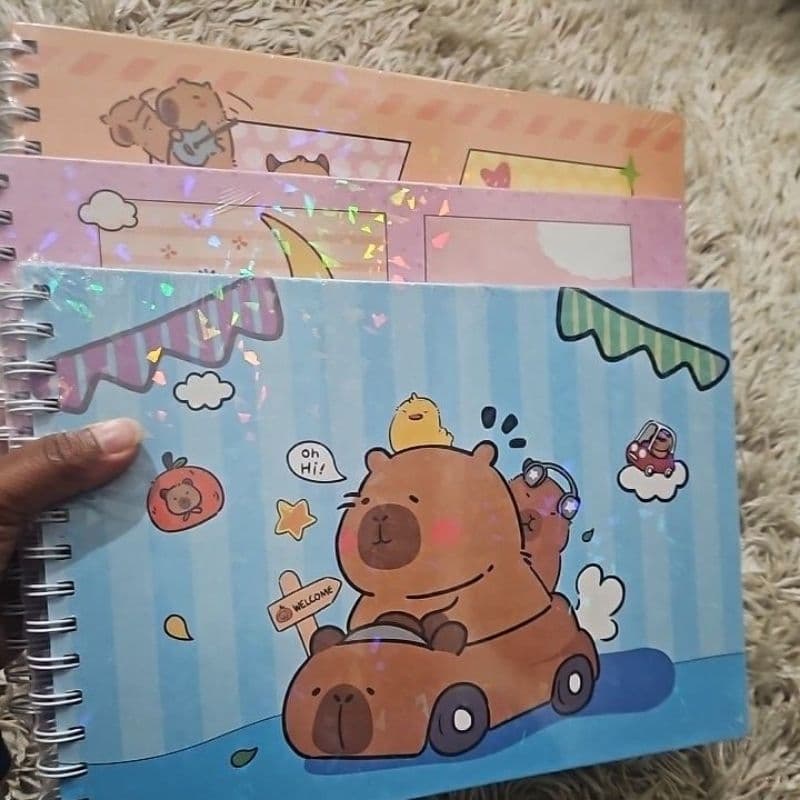 Livro de Colorir Personalizado Capivara 50 Folhas Capa Dura