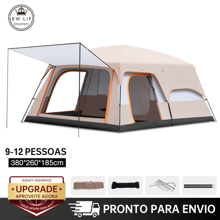 Barraca Camping Acampamento Grande Família Lux barraca impermeável
