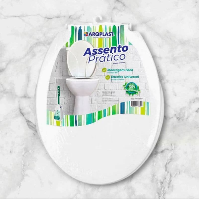 Assento Para Vaso Sanitário Branco Universal 25577 Arqplast