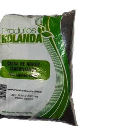 Palha de Arroz Carbonizada 250 grama