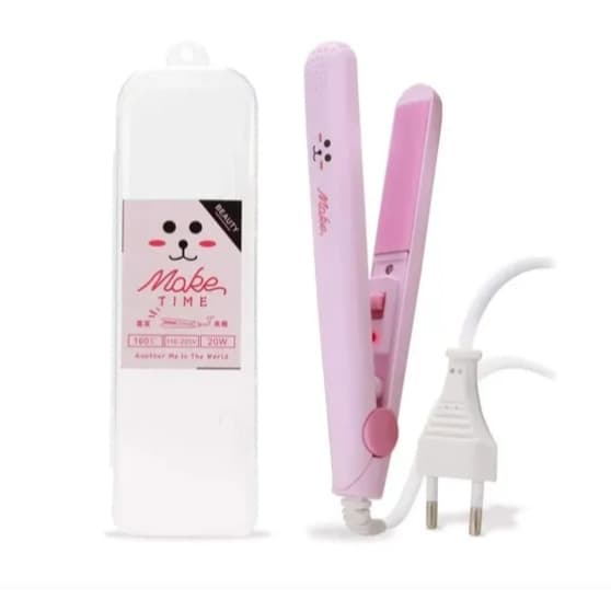 Mini Chapinha Prancha De Bolsa Portátil Cabelo Bivolt Suave e fácil de usar