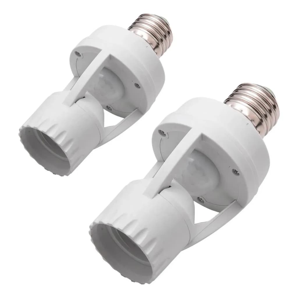 Kit 2 Sensor De Presença Lâmpada Soquete E27 Connect Ecom Com Fotocélula