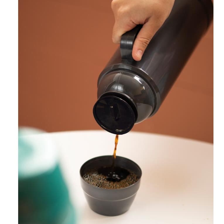 Garrafa Térmica Use Carvão (Cinza Escuro) 1 Litro - MOR Água - Café - Chá - Cozinha