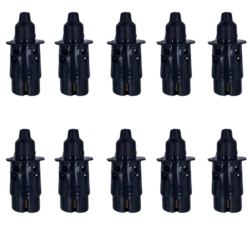 Kit 10 Tomadas Plug Macho 7 Pinos para Carretinha, Reboque ou Trailer – Resistente | Envio Rápido