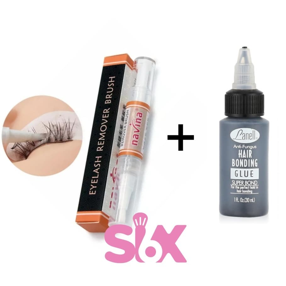 Navina Caneta Removedor + Cola Lanell 30ml Para Extensão De Cílios