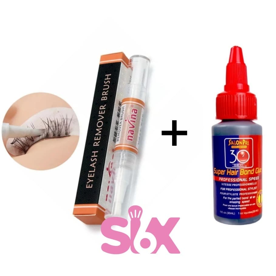 Caneta Navina Gel Removedor + Super Cola 30ml Salon Pro Para Extensão de Cílios