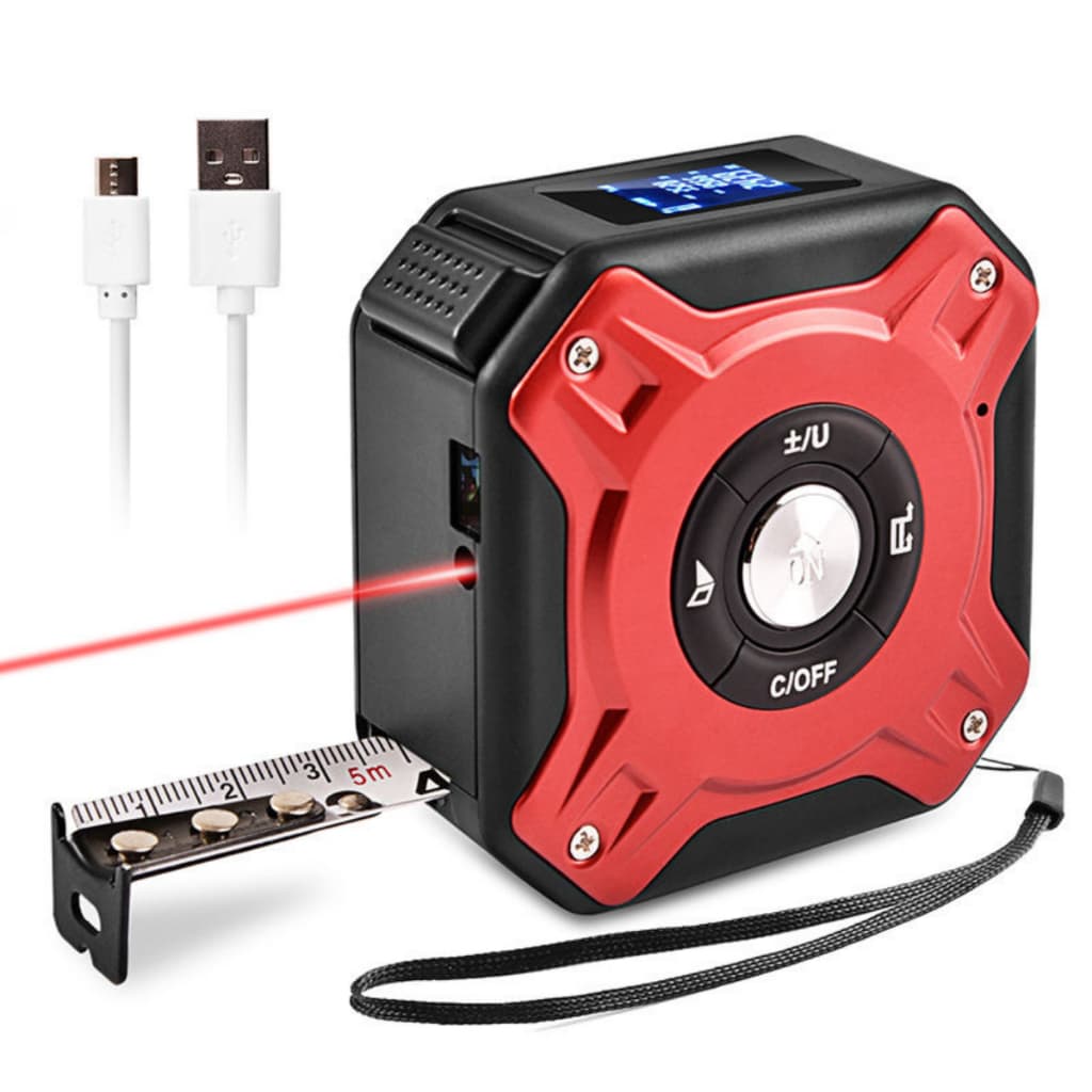 Trena A Laser Digital Exbom Multifuncional 50m Medição de Área, Pitagóricas e Volumes
