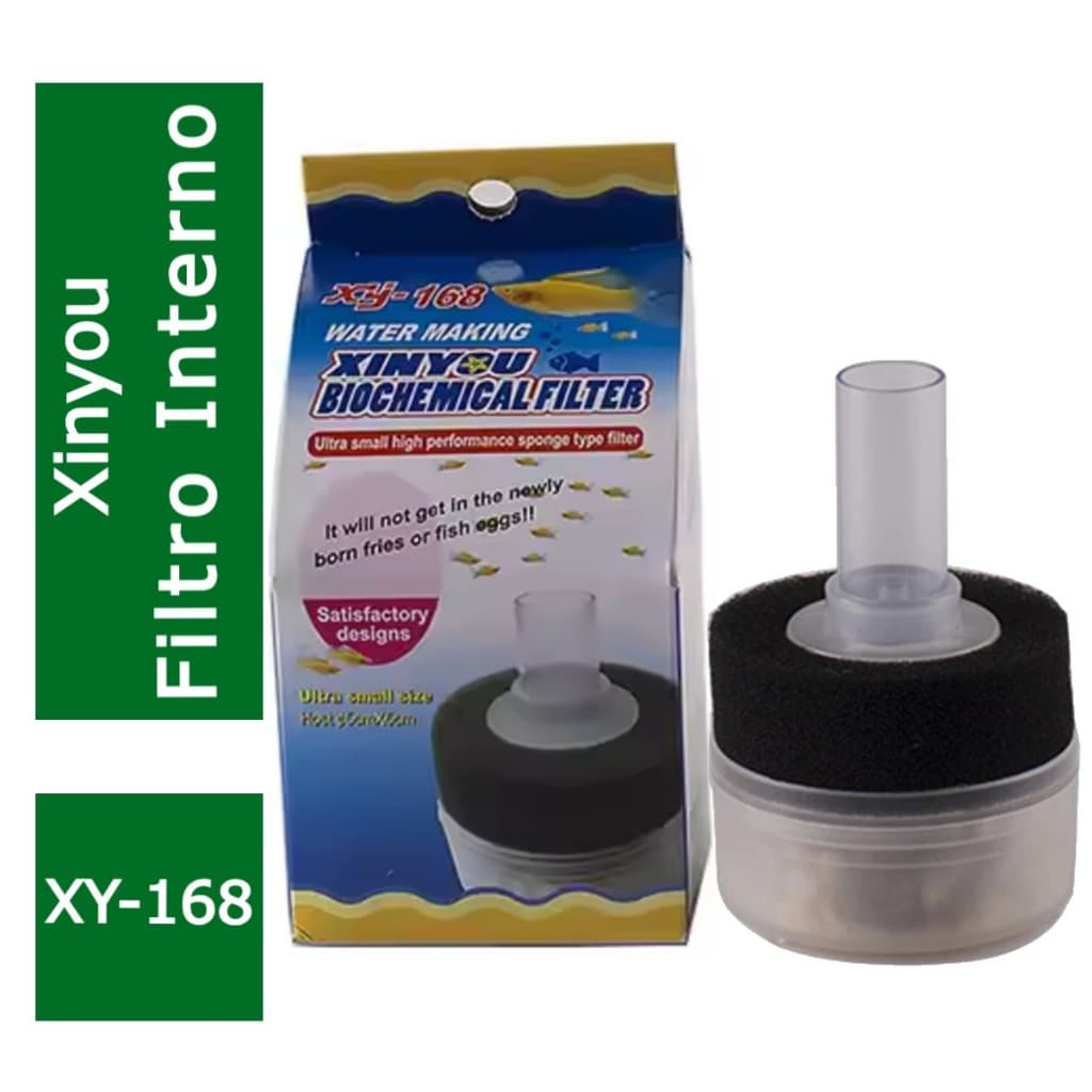 Filtro Interno de Espuma Esponja Para Aquarios Xinyou XY-168 - Mini Filtro para Aquário