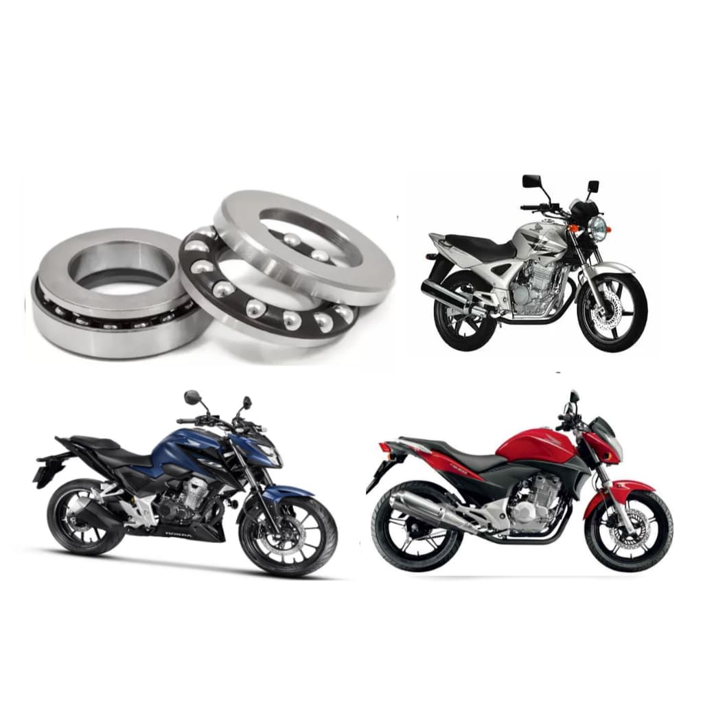 Caixa Direção Completa CBX Twister CB300 CB Twister CB500 Rolamento Superior Inferior Premium