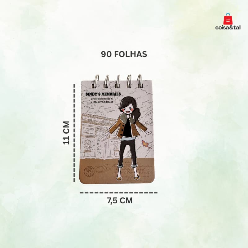 Bloco de Notas | 90 Folhas | Capas Sortidas | Leve 3 pague 2