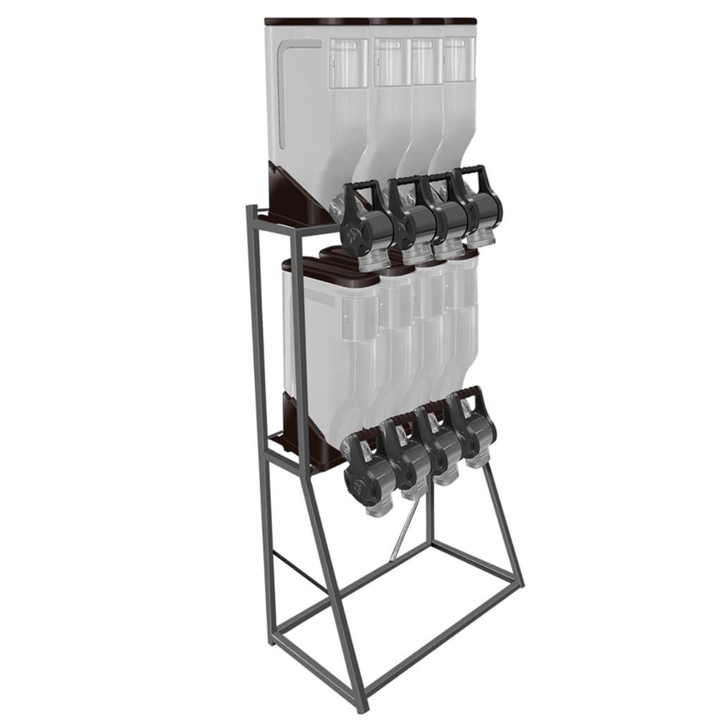 Dispenser Armazenador Grão Cereais 2x4 Preto – 10 Litros