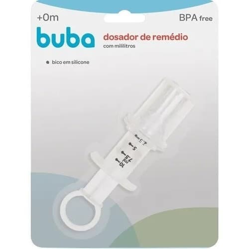 Buba Dosador De Remédio Bico Em Silicone 10ml Branco