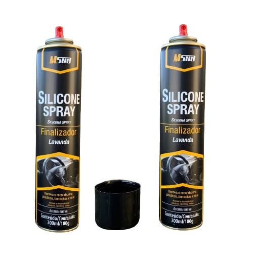 Kit c/ 2 Silicone Finalizador M500 Spray Lavanda 300ml