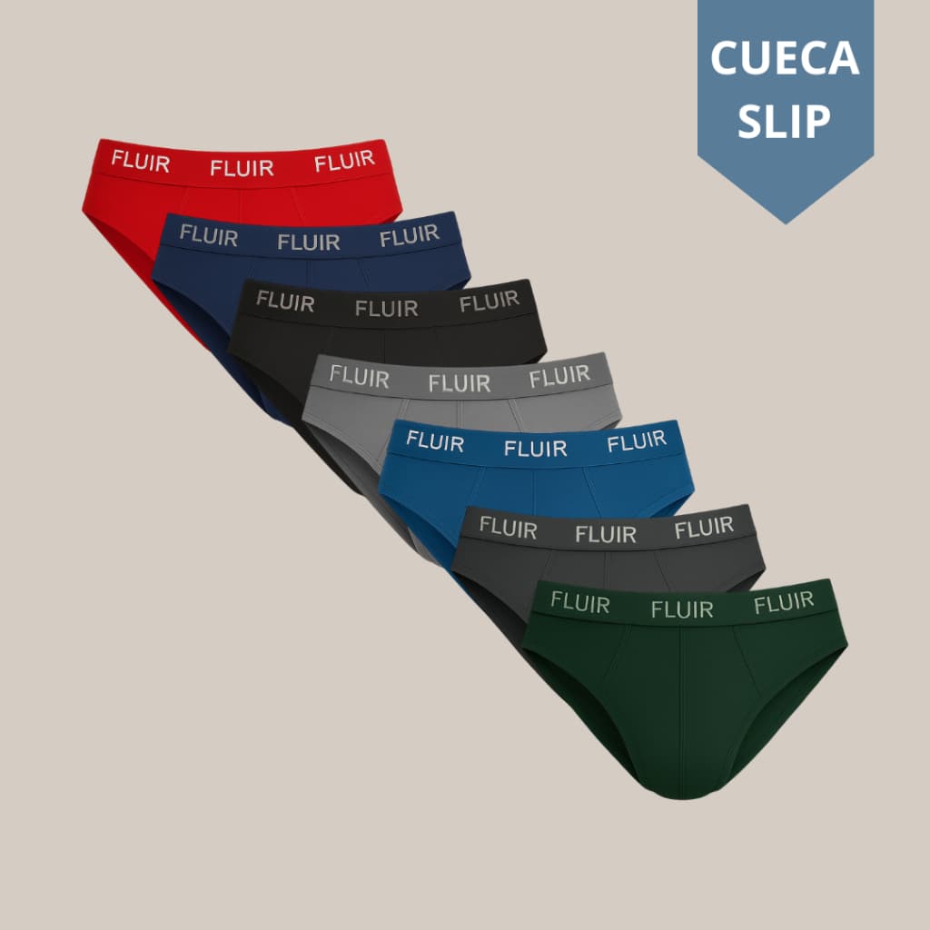 Cueca Slip Tradicional Masculino Adulto Microfibra