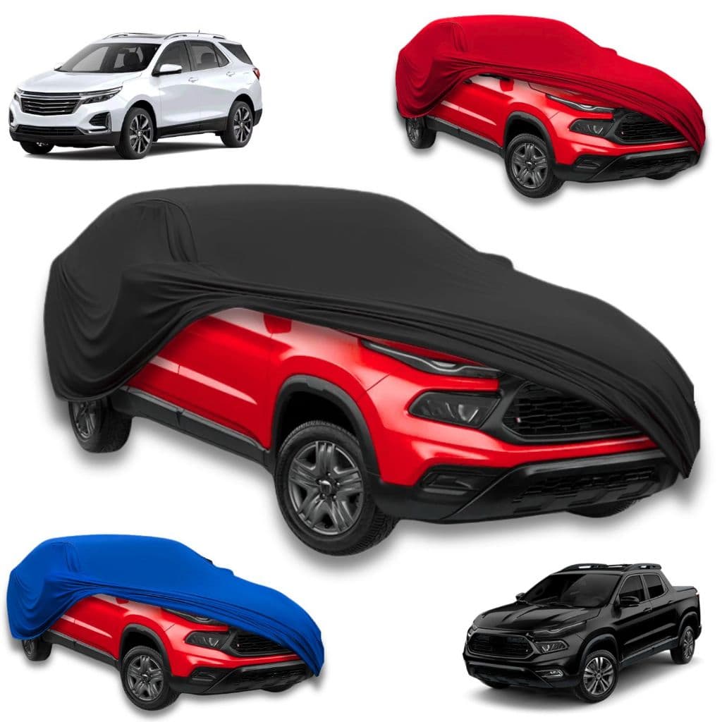Capa De Tecido Helanca Cobrir Carro Caminhonete Com Elásticos Tamanho GG