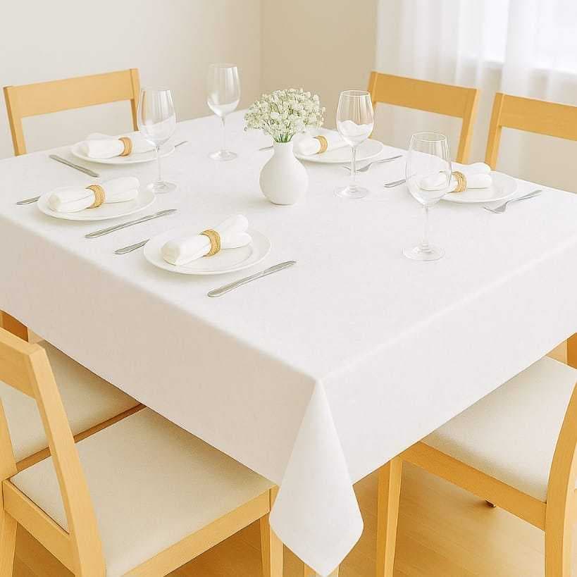 Toalha De Mesa Quadrada 1,45m x 1,45m Oxford Acabamento Bainha - Decoração Festa Buffet