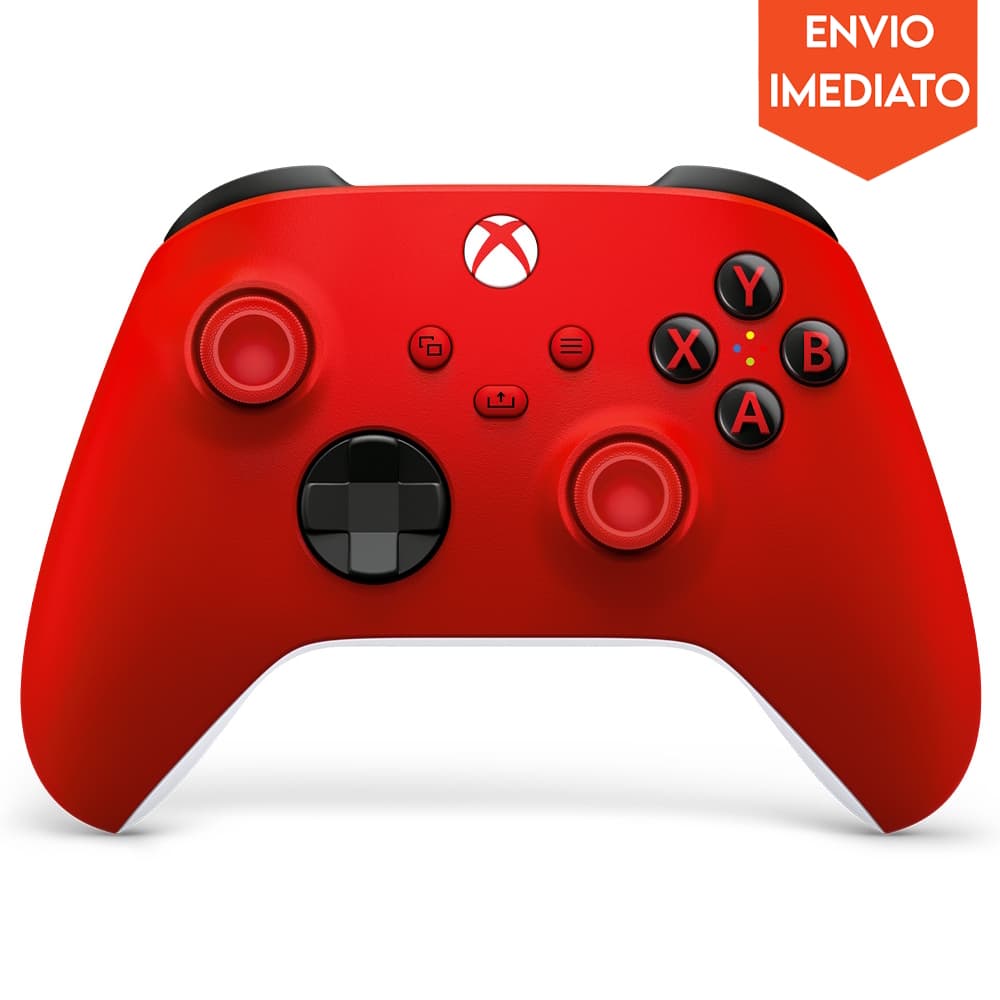 Controle sem Fio Original Xbox Series X|S, Xbox One, PC - Vermelho Pulse Red