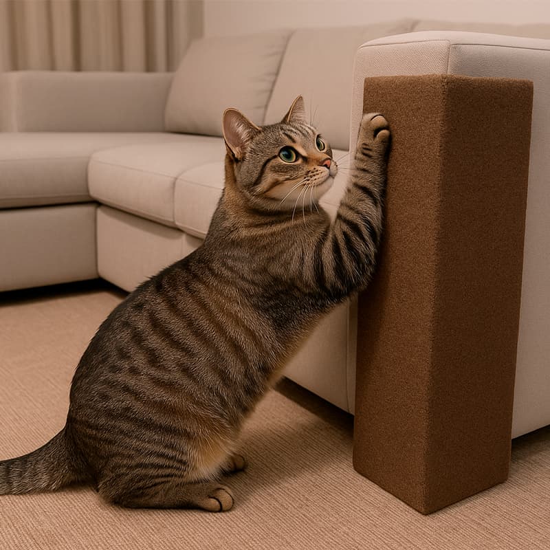 Arranhador de Gato Para Sofa Canto de Cama Box Arranhador Para Gatos