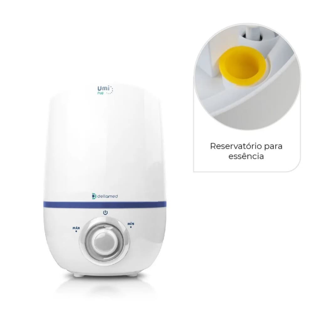 Umidificador de Ar Ultrassônico 2,3 Litros Umi Pop Dellamed
