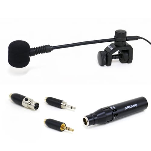 Microfone condensador Arcano IMIC-2 p/ instrumento | Com phantom | Sem adaptador mini XLR 3 pinos